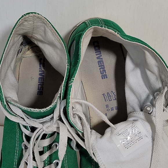 Green Converse High Tops, Size 11 - Picture 8 of 9